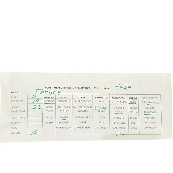 Theory Navy Blue Open Lanai Blazer Corpcore Office Workwear Office Womens Size 4 - Picture 3 of 8